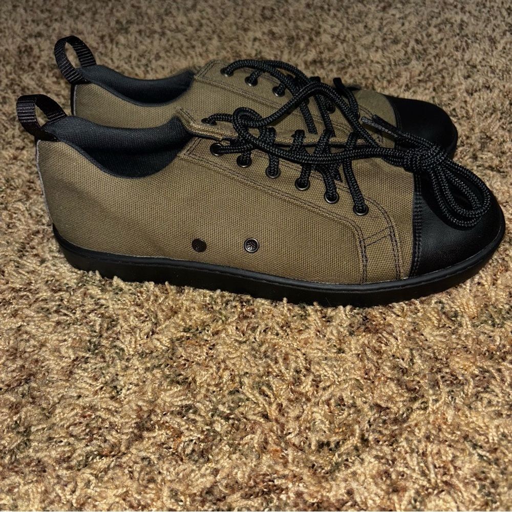 Woobies Tactical Mod-1 Camo Olive Green Canvas Shoes Sneaker Low Top Men’s 7.5
